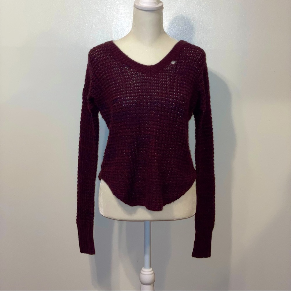 Purple knit sweater